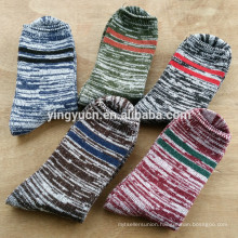 2019 New Japanese thick line wool socks thickening college wind men's socks three bars national wind tube socks